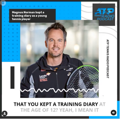 Magnus Norman on using a training journal as a 12 year old