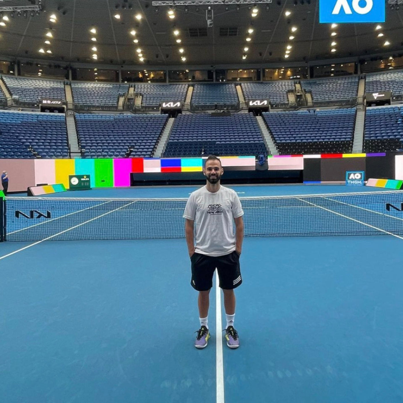 Giannis Stergiou - Sakkari Hitting Partner