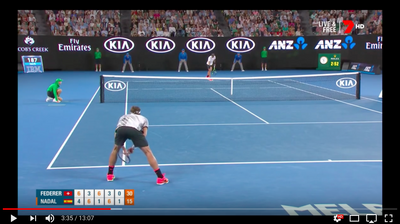 13 Minutes of Dream Tennis by Federer with Court Level View