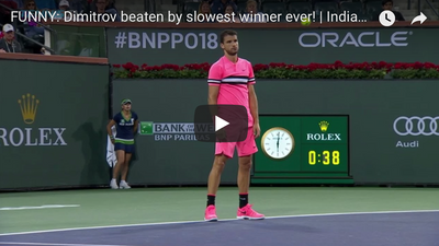 Dimitrov beaten by slowest winner ever!