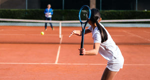 the Functional Tennis junior saber in action with 9 year old Olivia