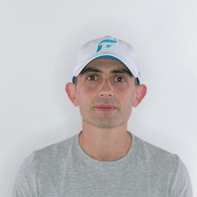 The functional tennis on court hat full head view